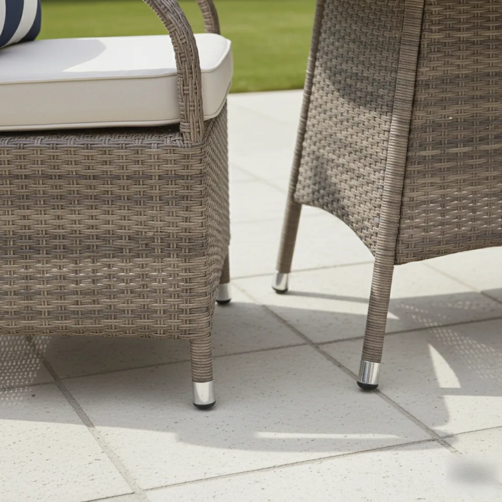 Ibiza 6 Seater Sand Round Weave Dining Set – 1.30m thumbnail 6