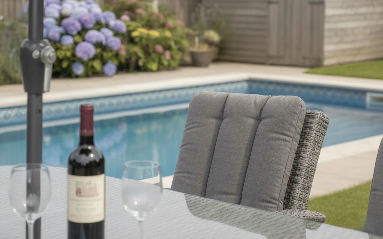 Monaco 6 Seater Grey Oval Flat Weave Dining Set – 1.8m thumbnail 10