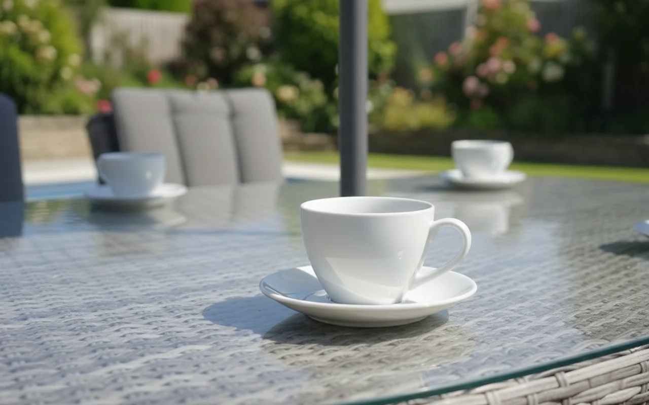 Riviera 6 Seater Grey Oval Round Weave Dining Set – 1.8m thumbnail 7