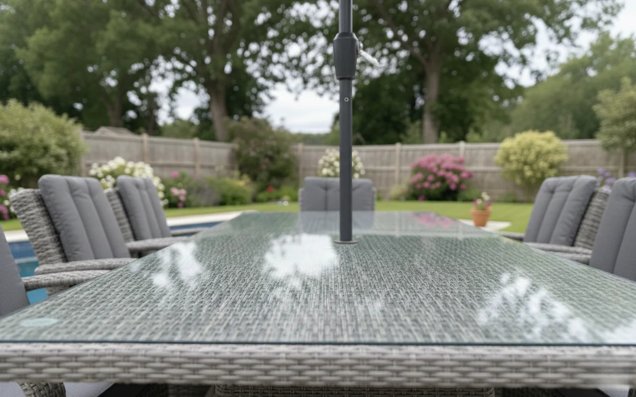 Riviera 8 Seater Grey Rectangular Round Weave Dining Set – 2.0m thumbnail 8