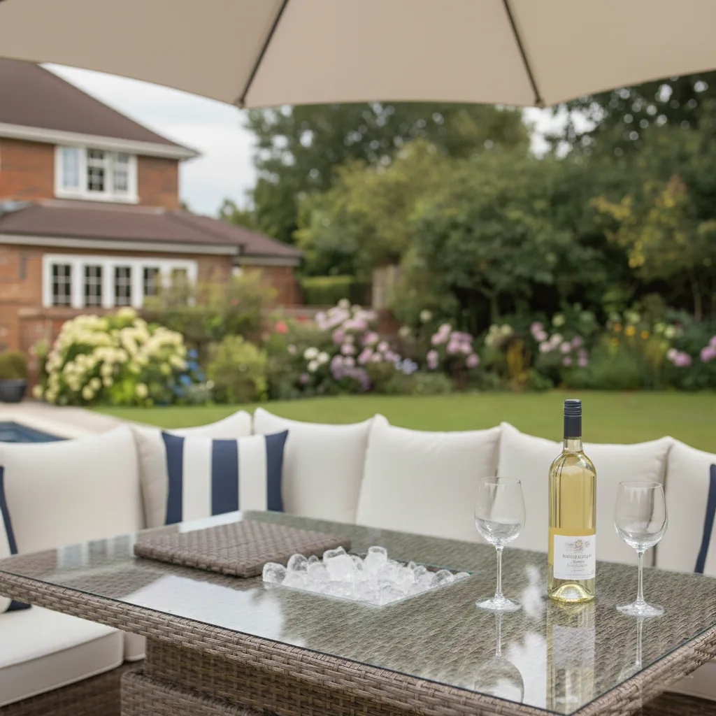 Ibiza Corner Rising Table Sofa Set with Ice Bucket – Sand thumbnail 9