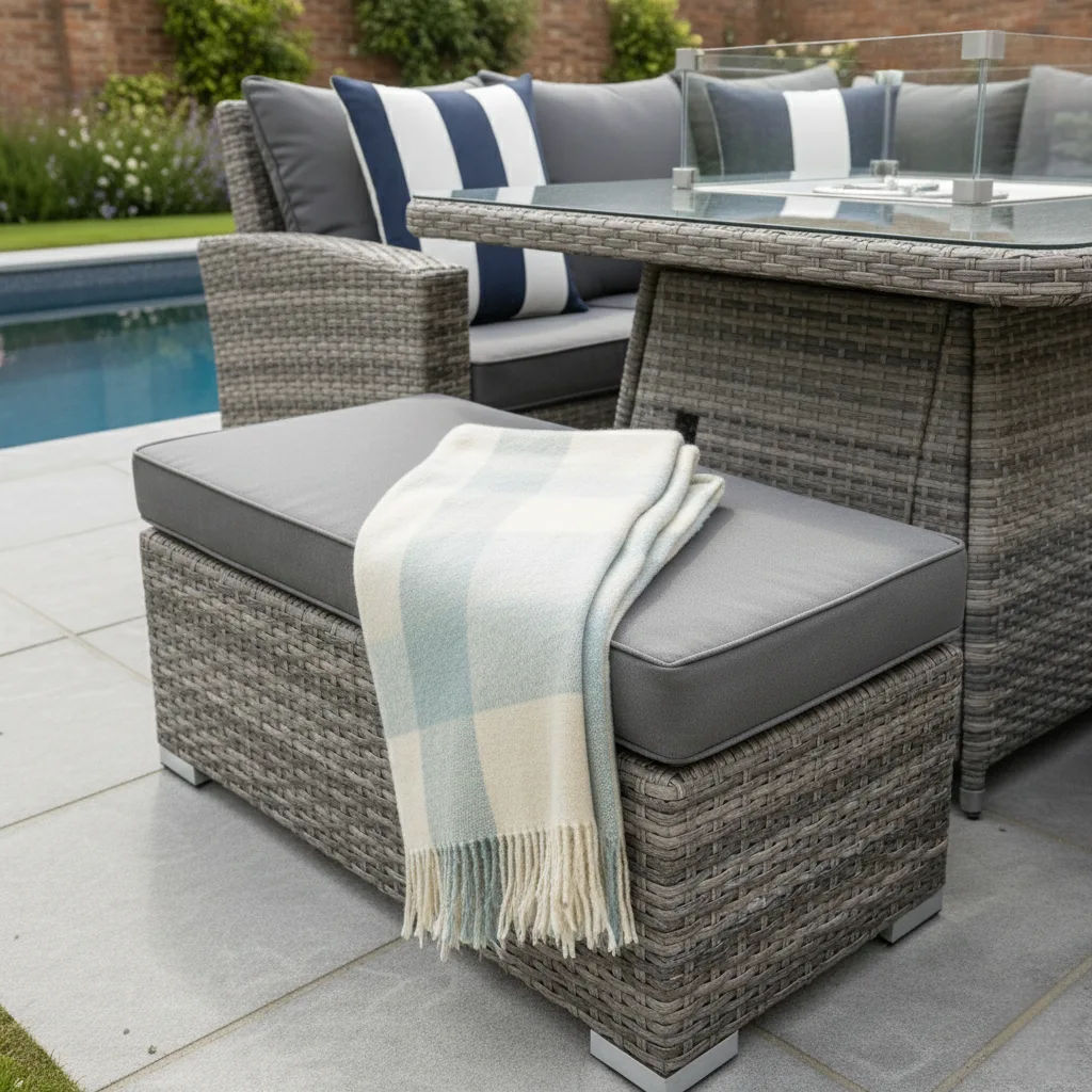 Monaco Fire Pit Corner Sofa Set – Flat Grey thumbnail 7