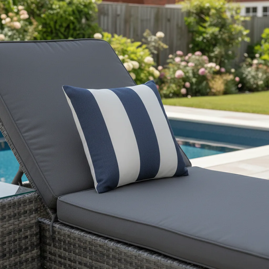Monaco Double Wheeled Sun Lounger Set with Side Table – Flat Grey thumbnail 8