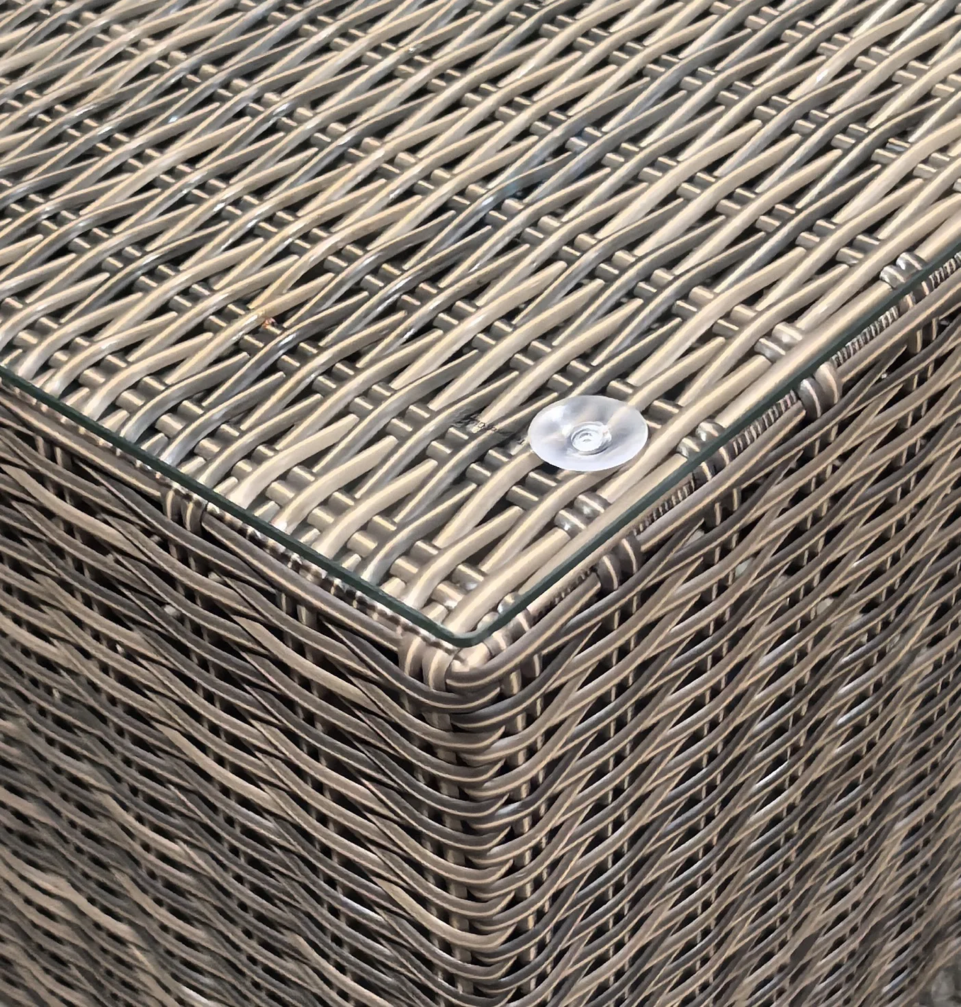 Ibiza Double Wheeled Sun Lounger Set with Side Table – Sand thumbnail 9