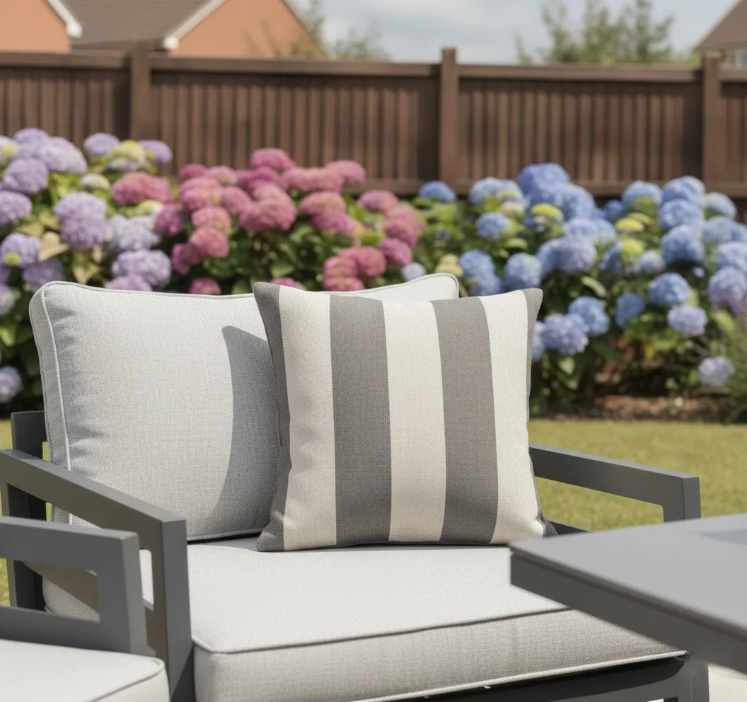 Tuscany 6 Seater Grey Modular Aluminium Corner Sofa Set with Rising Fire Pit Table thumbnail 10